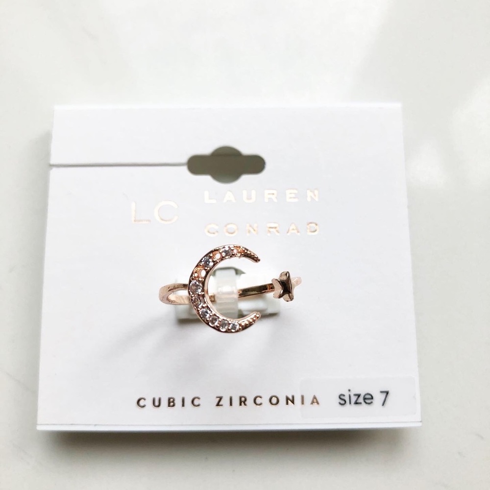 Lauren Conrad moon and star adjustable ring